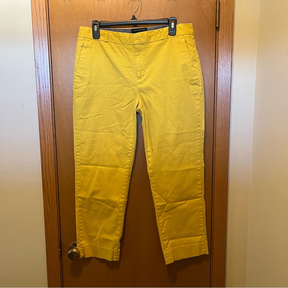 Banana Republic Yellow Chinos Vibrant Casual Style